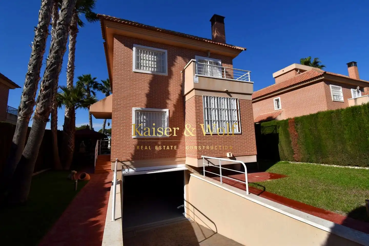 Vista exterior de Casa o chalet en venta en Santa Pola con Aire acondicionado, Jardín privado y Terraza