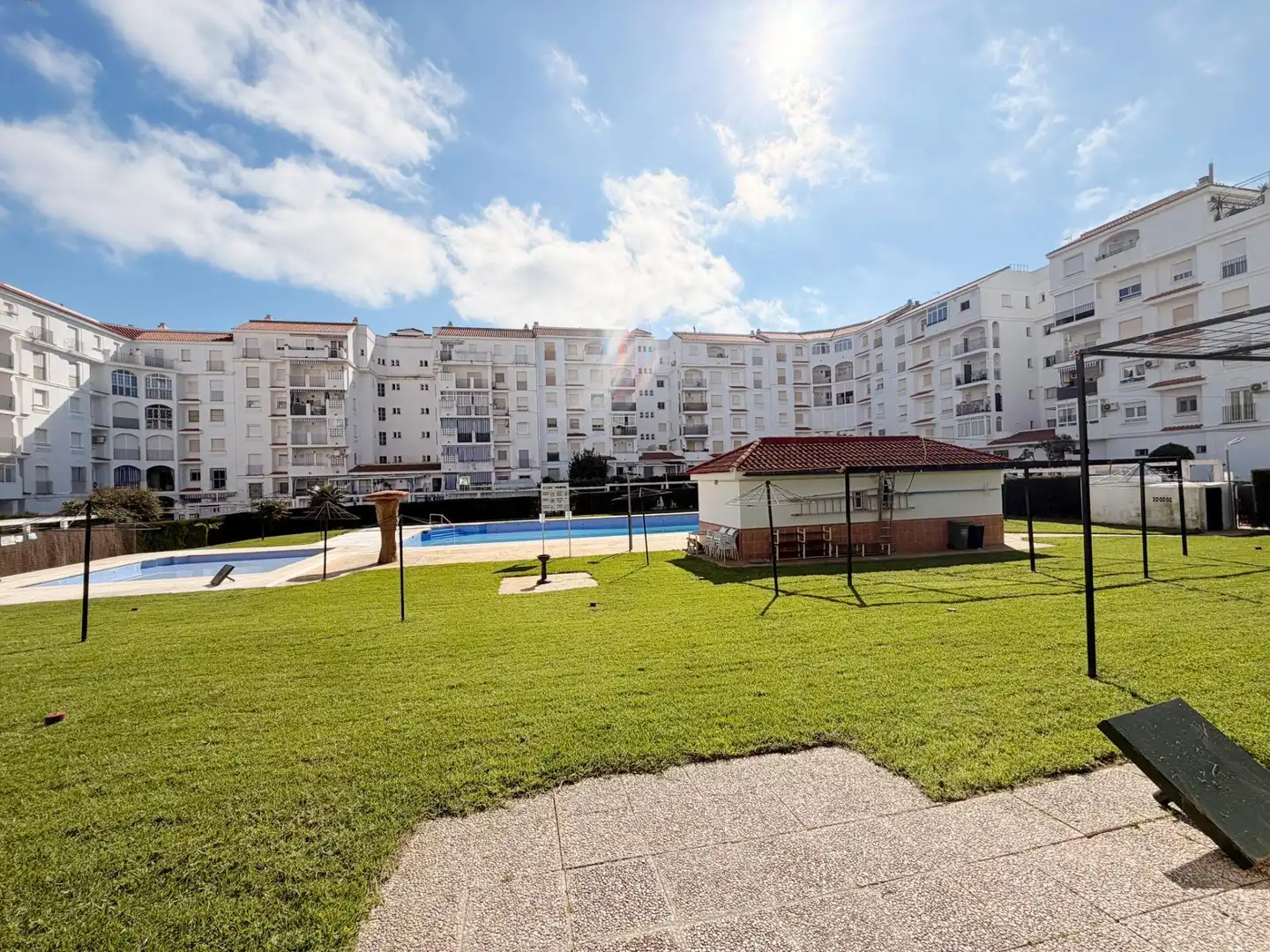 Exterior view of Flat for sale in El Portil  with Community pool