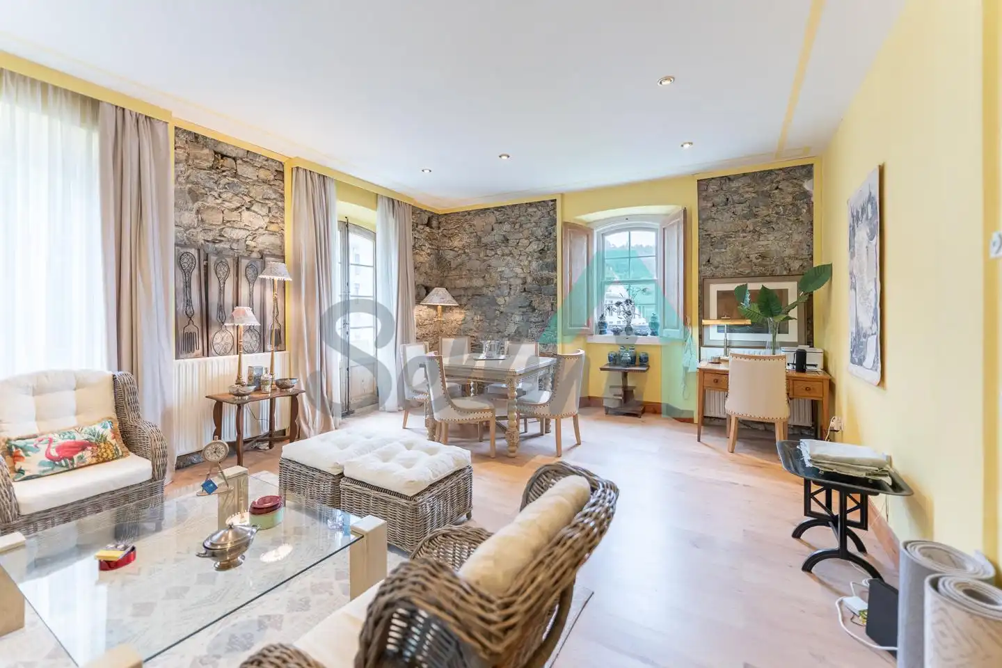 Sala de estar de Piso en venta en Muros de Nalón con Calefacción y Parquet