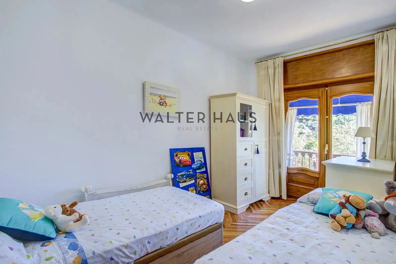 Schlafzimmer von Haus oder Chalet zum Verkauf in Sitges mit Klimaanlage, Heizung und Privatgarten