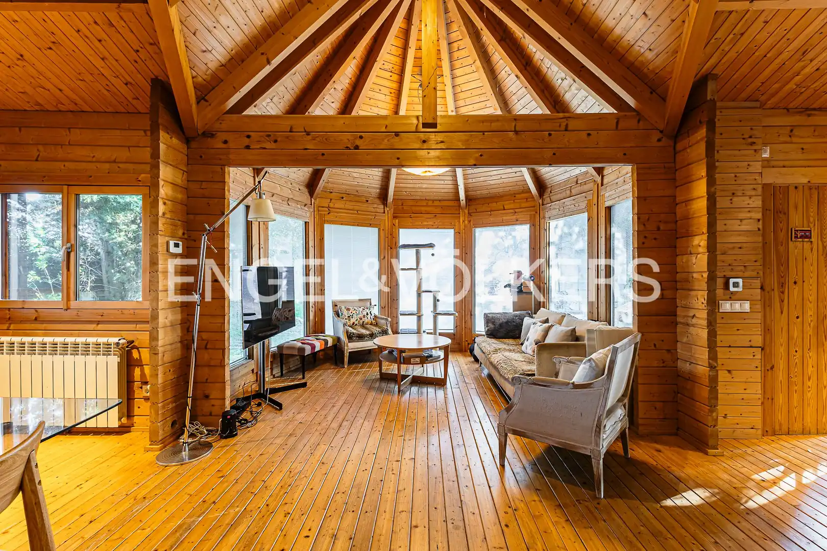 Living room of Houses for sale in Cerdanyola del Vallès  with Air Conditioner, Heating and Private garden