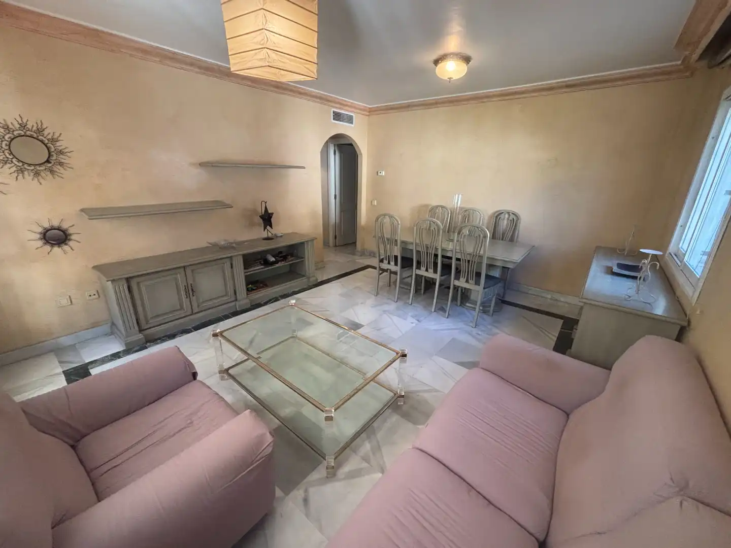 Living room of Ground floor for sale in Marbella  with Air Conditioner, Private garden and Terrace