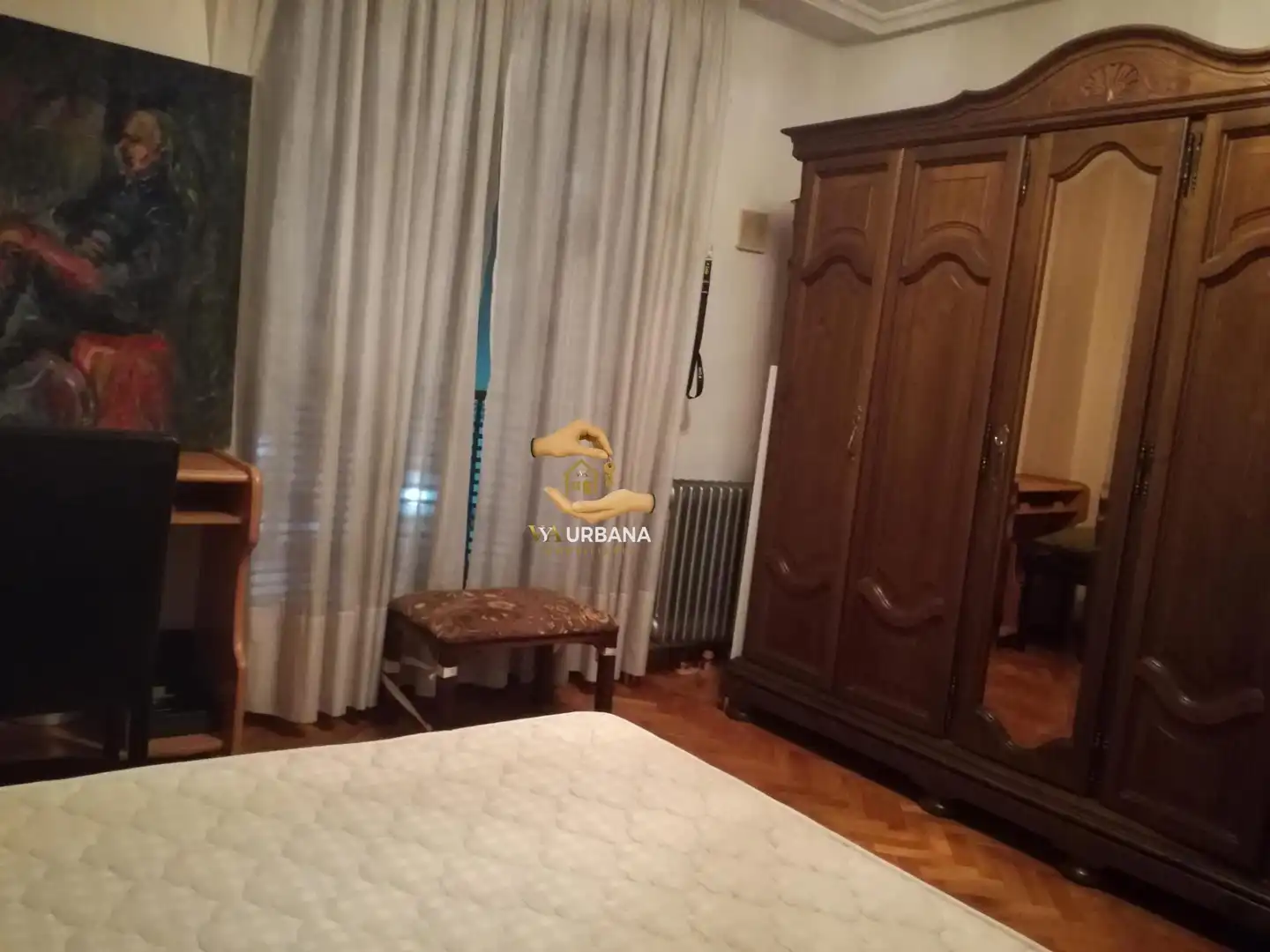Schlafzimmer von Wohnung zum Verkauf in Salamanca mit Heizung, Möbliert und Balkon