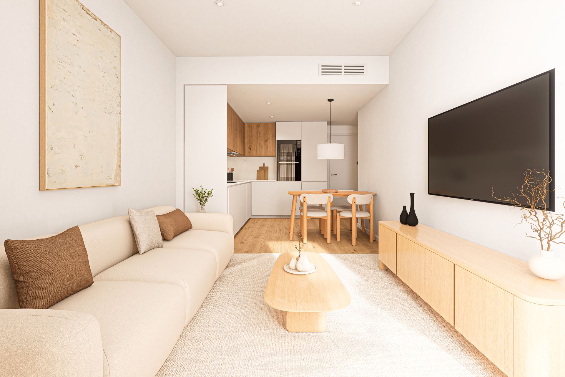 Sala d'estar de Dúplex en venda en Cornellà de Llobregat amb Aire condicionat, Calefacció i Terrassa