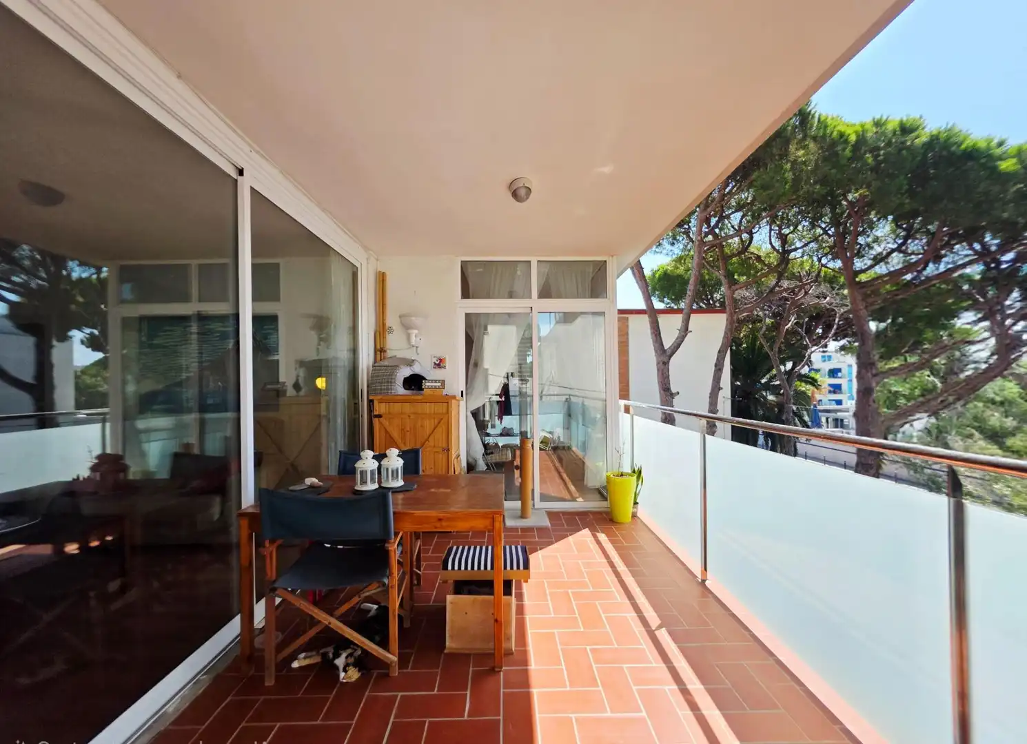 Balcony of Flat for sale in Castelldefels  with Heating, Parquet flooring and Terrace