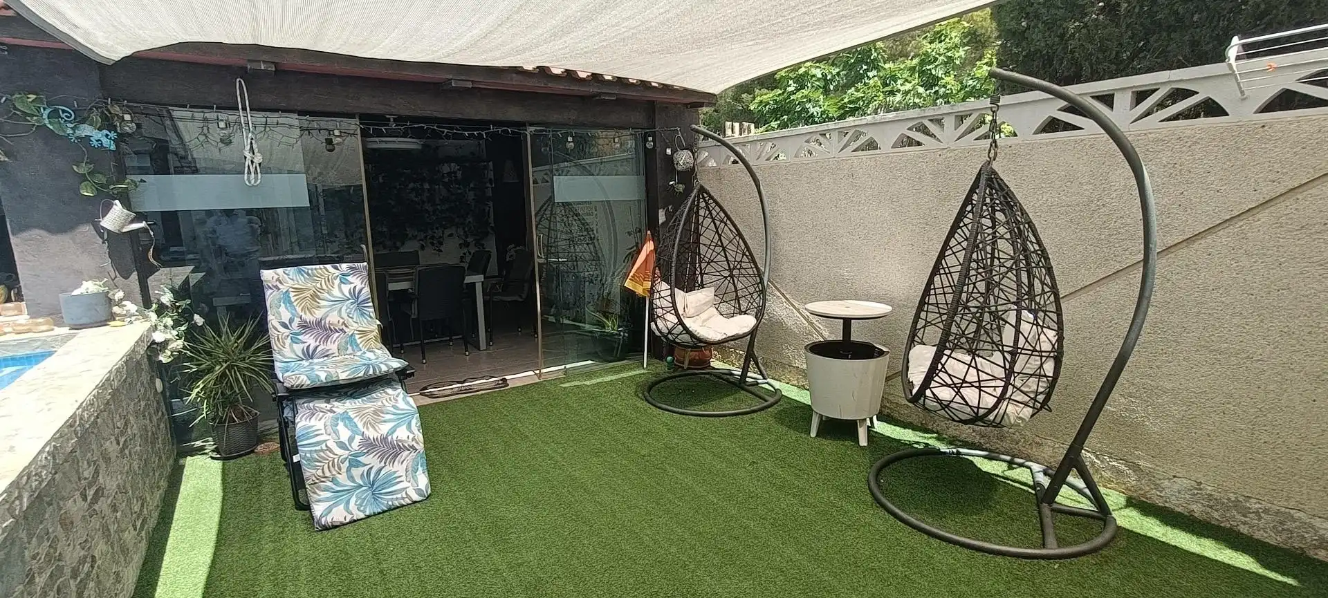 Terraza de Casa adosada en venta en La Nucia con Aire acondicionado, Calefacción y Jardín privado