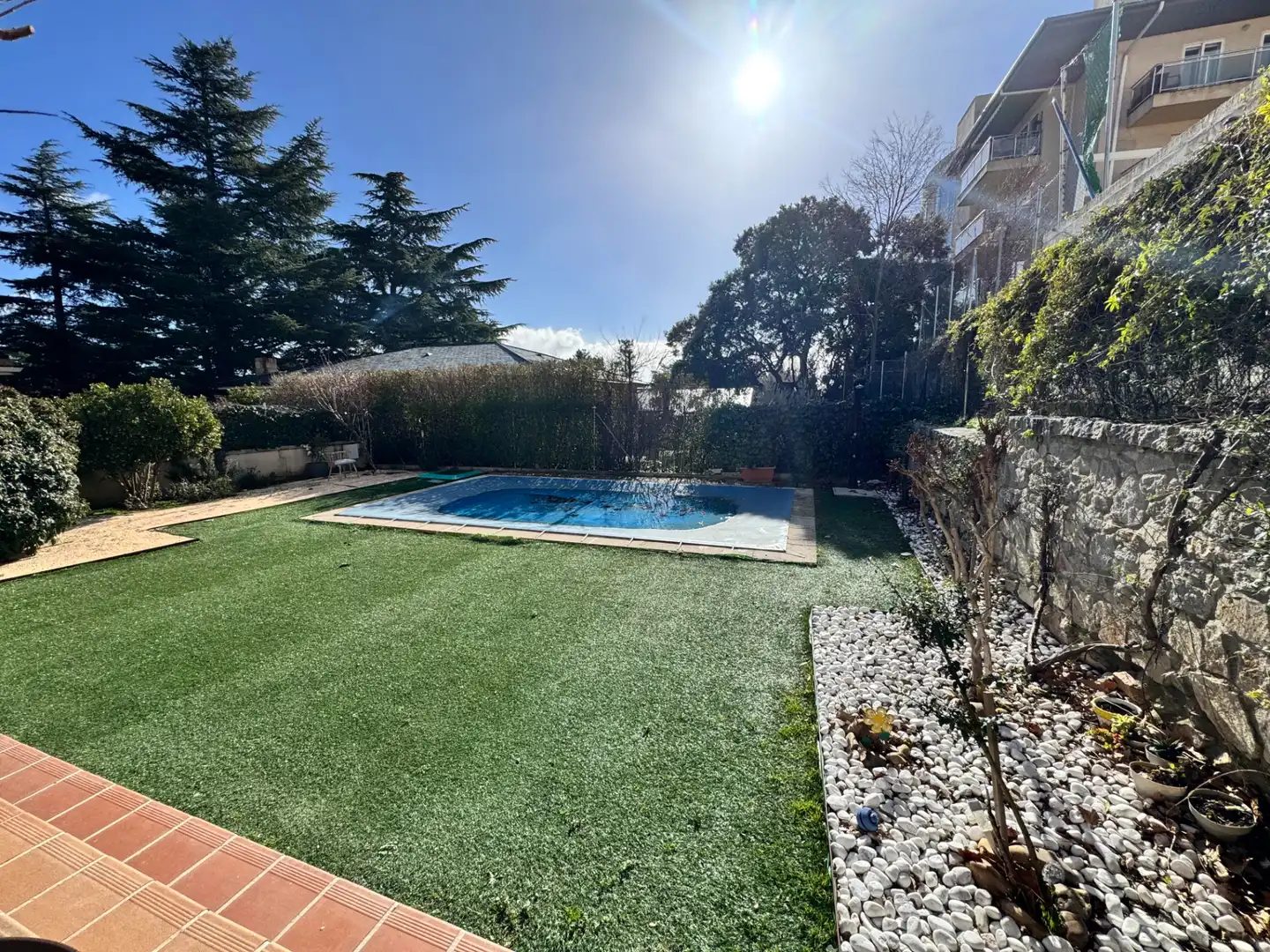 Swimming pool of Houses for sale in El Escorial  with Air Conditioner, Heating and Private garden