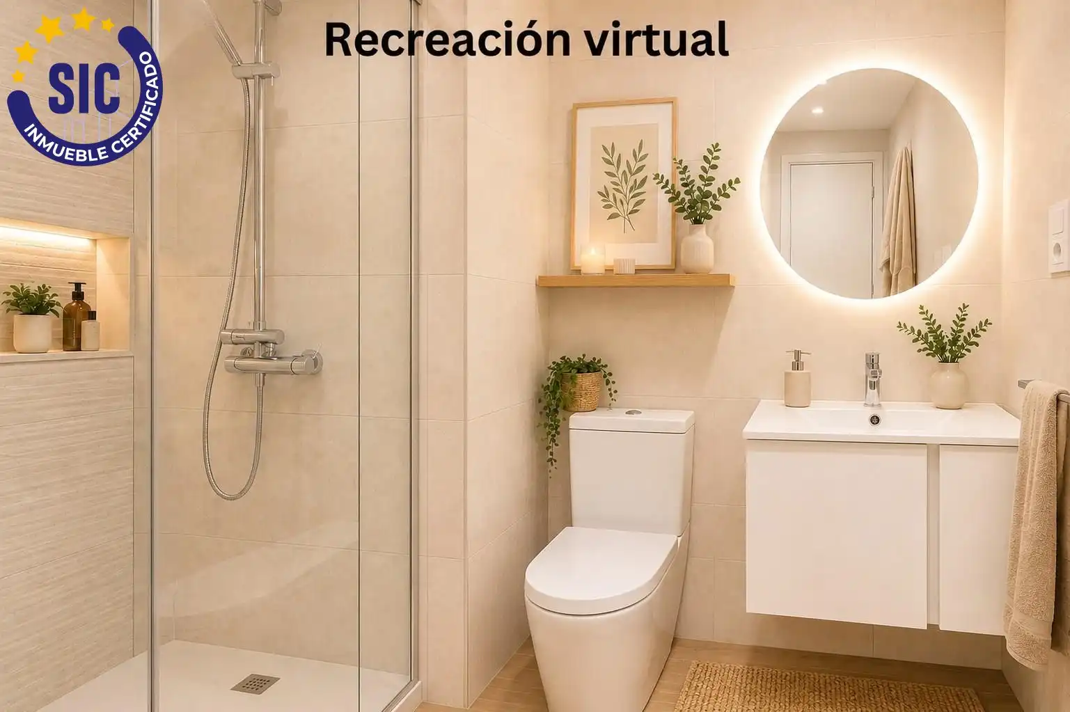 Badezimmer von Dachboden zum Verkauf in Peñíscola / Peníscola mit Heizung, Privatgarten und Terrasse
