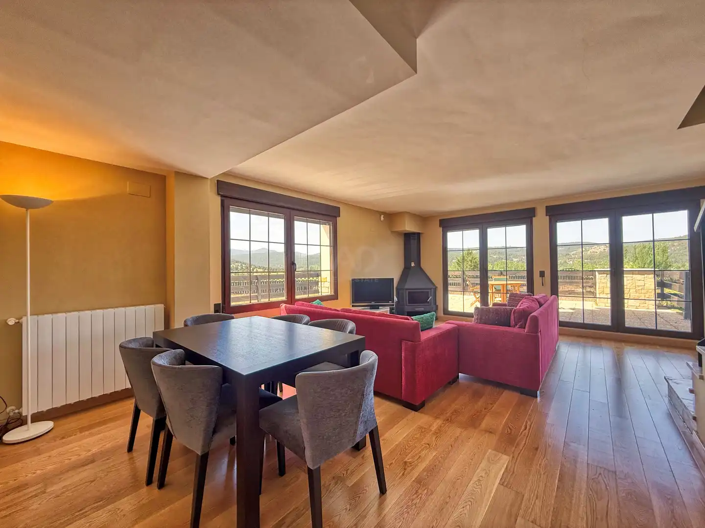 Living room of Detached homes for sale in Alcalá de la Selva  with Heating and Terrace