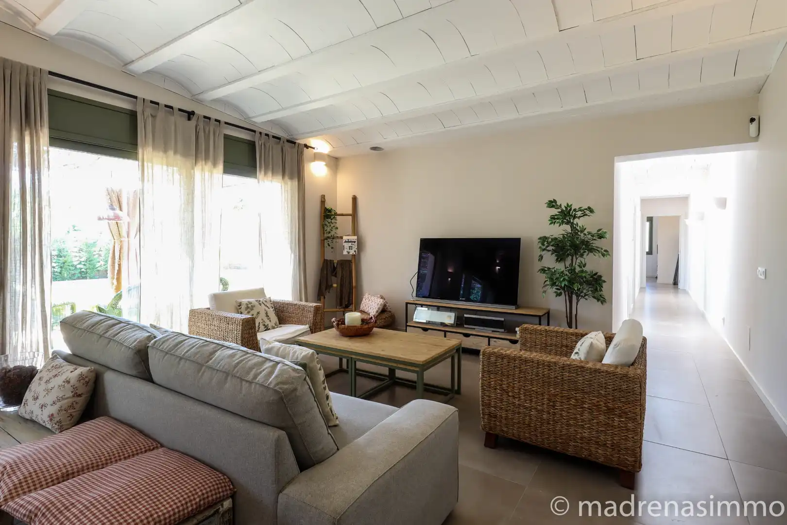 Sala de estar de Casa o chalet de alquiler en Ultramort con Aire acondicionado, Calefacción y Jardín privado