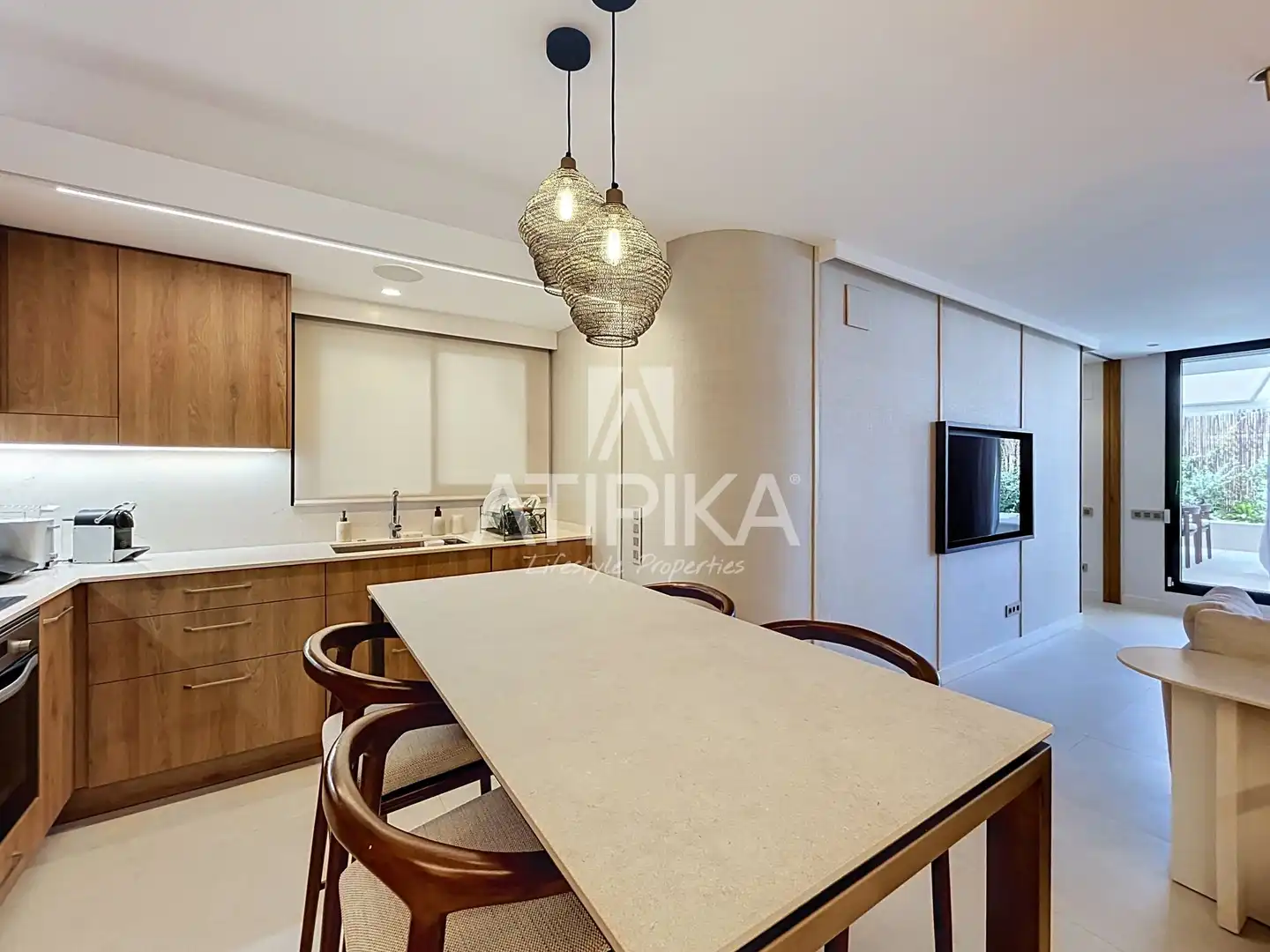Kitchen of Flat for rent in Barcelona  with Air Conditioner, Terrace and Furnished