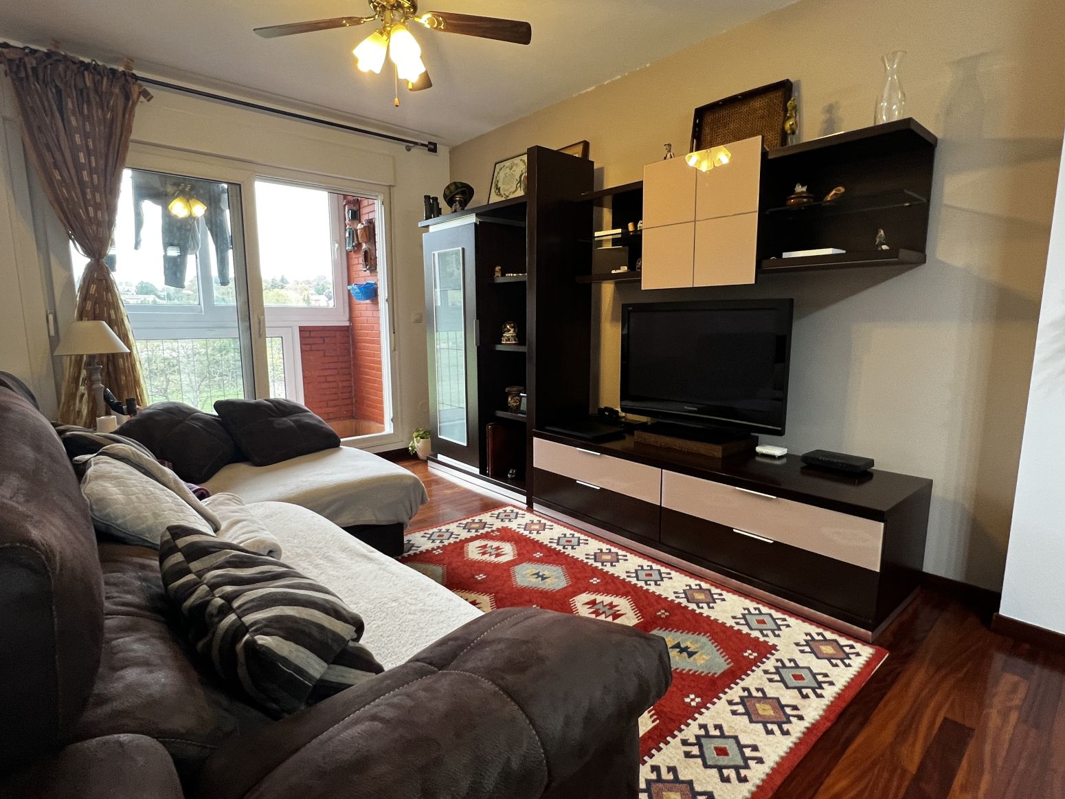 Living room of Flat for sale in Medio Cudeyo  with Heating, Parquet flooring and Furnished