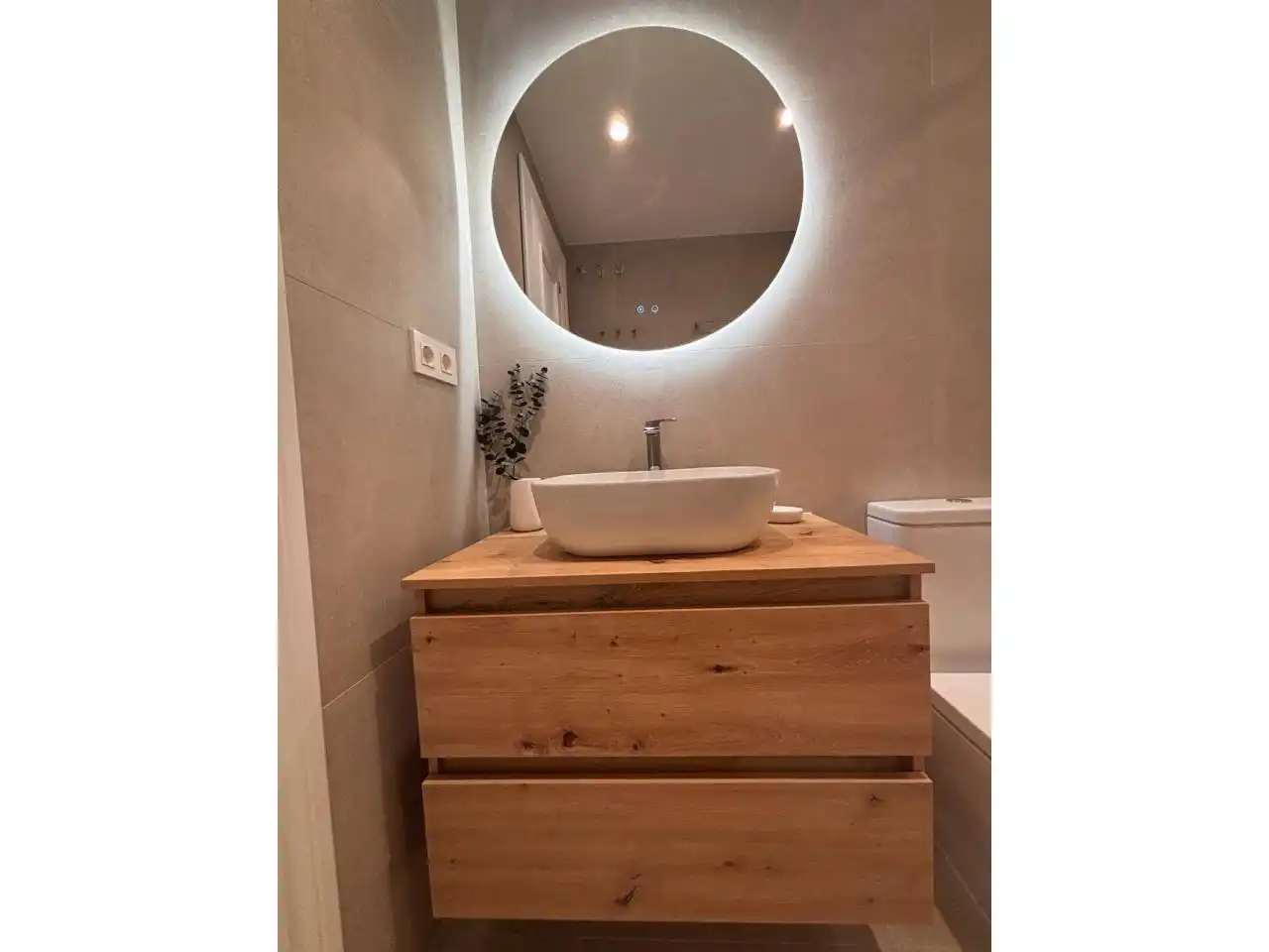 Bathroom of Study for rent in Roquetas de Mar  with Air Conditioner, Furnished and Balcony