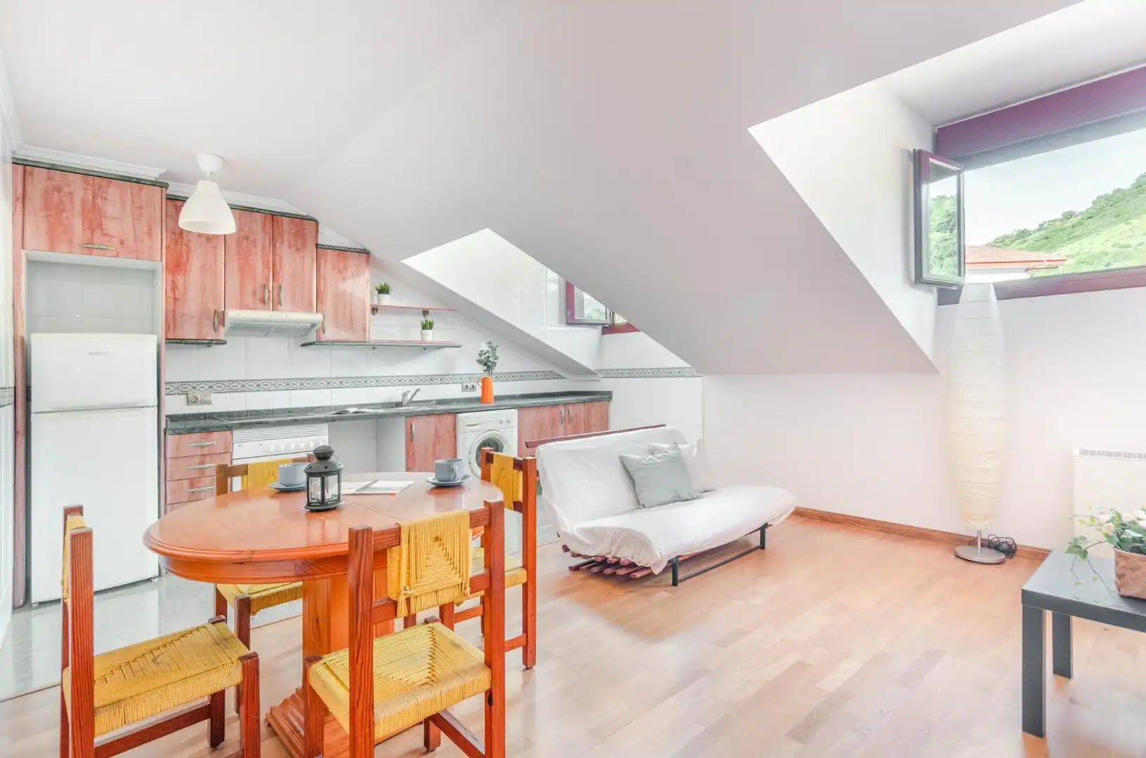 Living room of Attic for sale in Teverga  with Heating, Storage room and Furnished