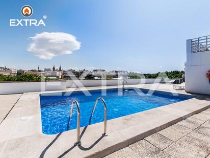 Swimming pool of Attic to rent in  Madrid Capital  with Air Conditioner, Heating and Parquet flooring