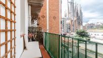 Balcony of Flat for sale in  Barcelona Capital  with Parquet flooring, Furnished and Balcony