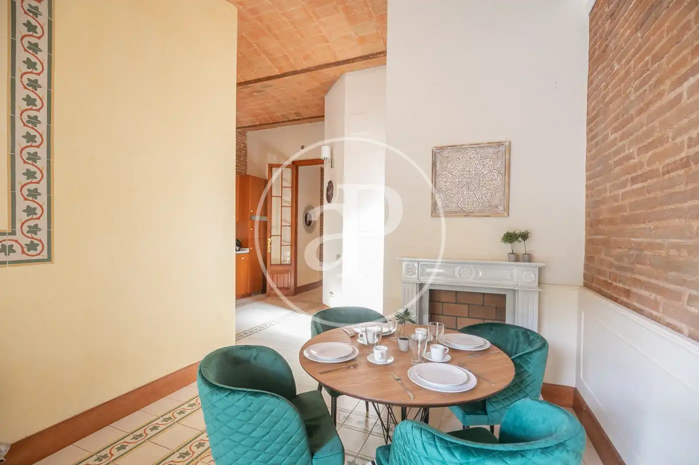 Comedor de Piso de alquiler en Barcelona con Aire acondicionado, Calefacción y Terraza