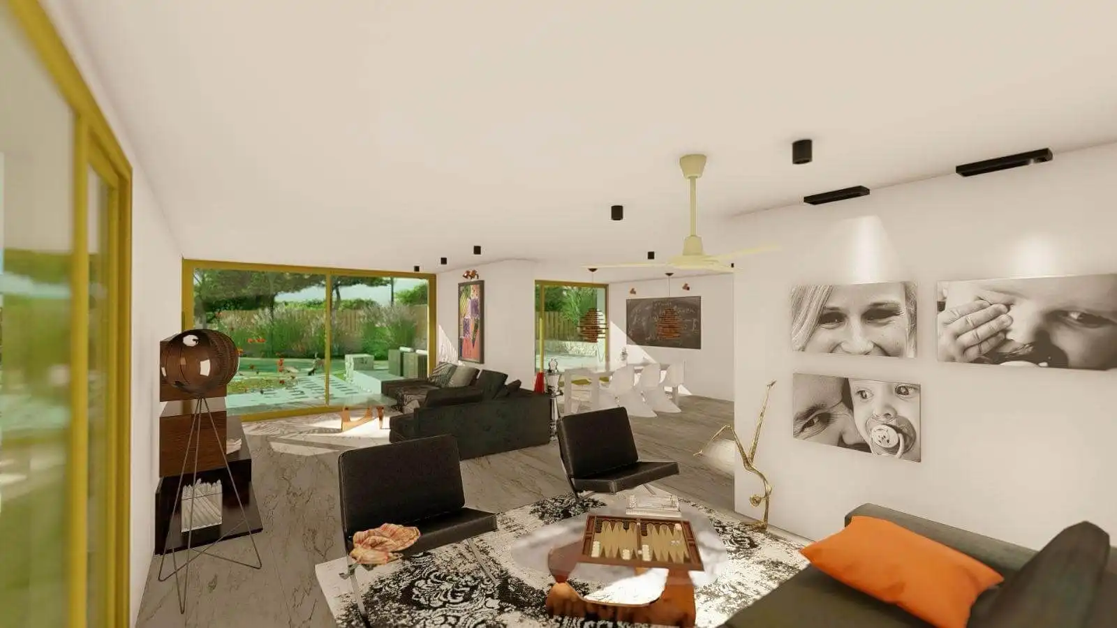 Sala de estar de Casa o chalet en venta en Benidorm con Aire acondicionado, Jardín privado y Terraza