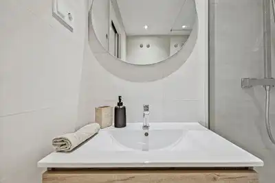 Baño de Apartamento en venta en La Cala Mijas