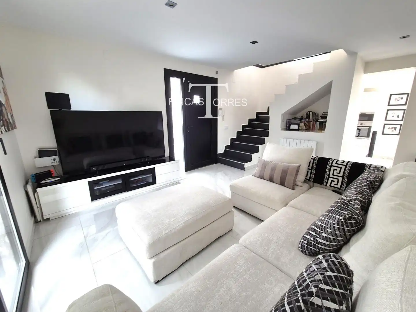 Sala de estar de Casa o chalet en venta en El Vendrell con Aire acondicionado, Jardín privado y Parquet