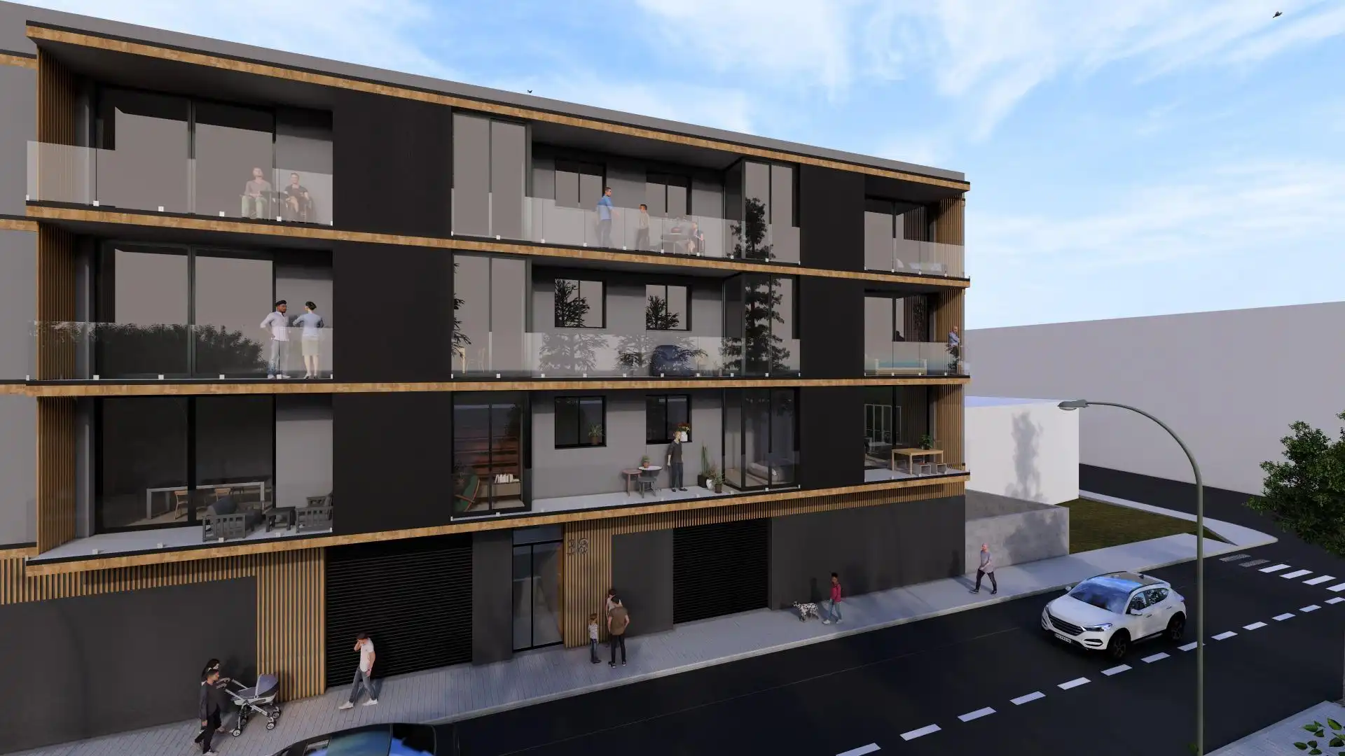 Vista exterior de Ático en venta en Lleida con Calefacción, Parquet y Terraza