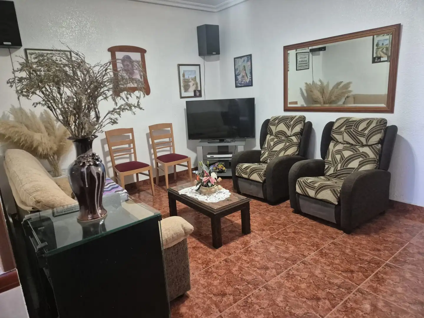Sala de estar de Casa o chalet en venta en Las Torres de Cotillas con Aire acondicionado, Terraza y Amueblado