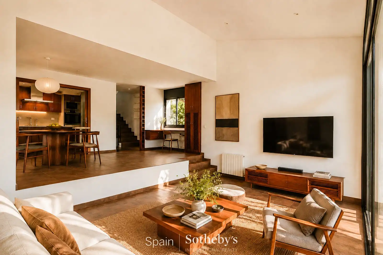 Living room of Houses for sale in Sant Pere de Ribes  with Air Conditioner, Heating and Private garden