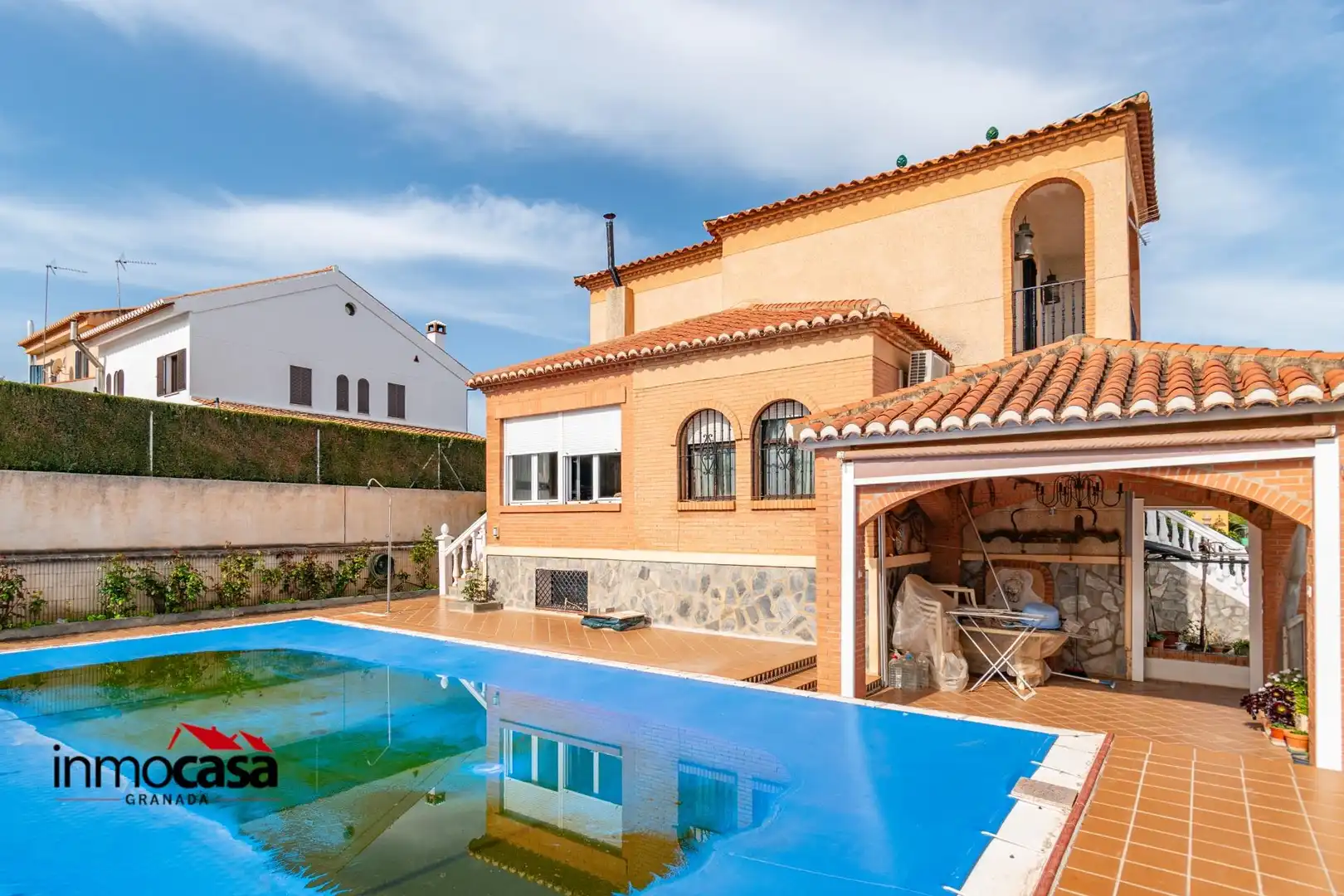 Piscina de Casa o xalet en venda en Gójar amb Jardí privat, Terrassa i Piscina