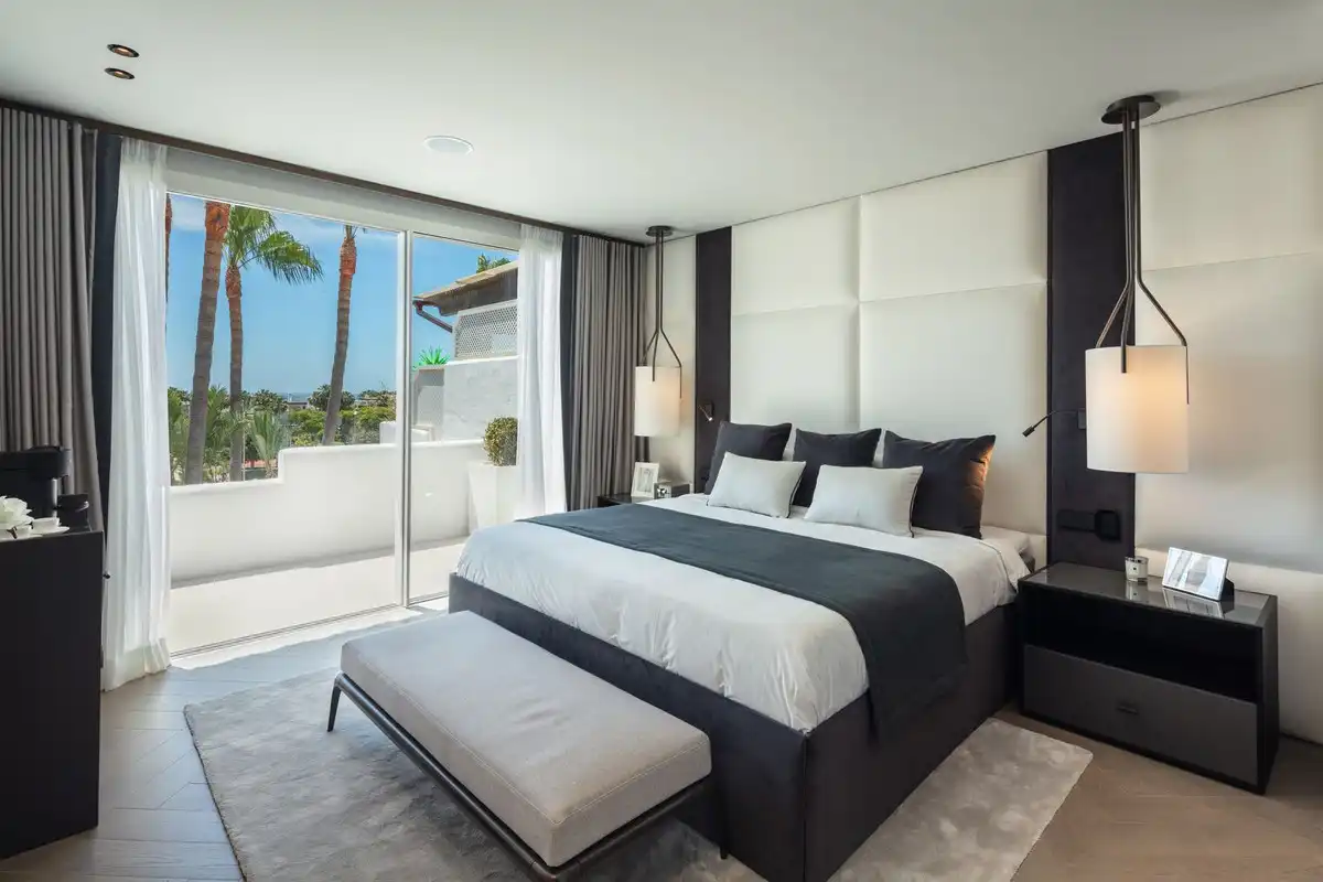 Bedroom of Duplexes for sale in Marbella  with Air Conditioner, Terrace and Community pool