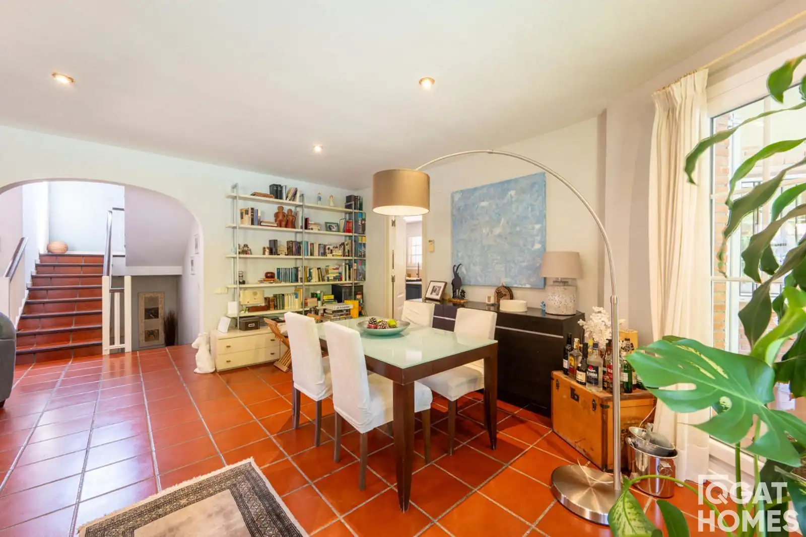 Dining room of Houses for sale in Sant Cugat del Vallès  with Heating, Terrace and Storage room
