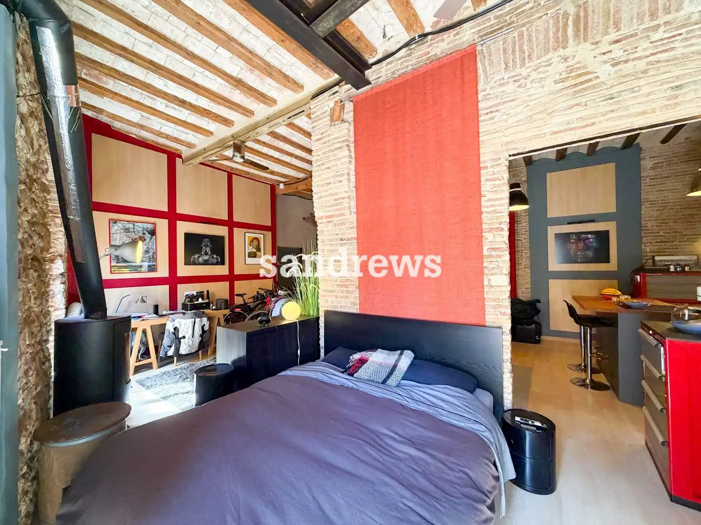 Bedroom of Flat for sale in Figueres  with Heating