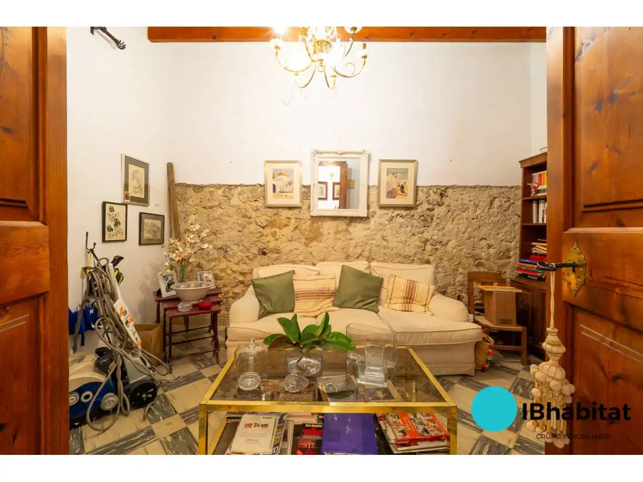 Sala de estar de Casa o chalet en venta en Selva con Terraza y Piscina