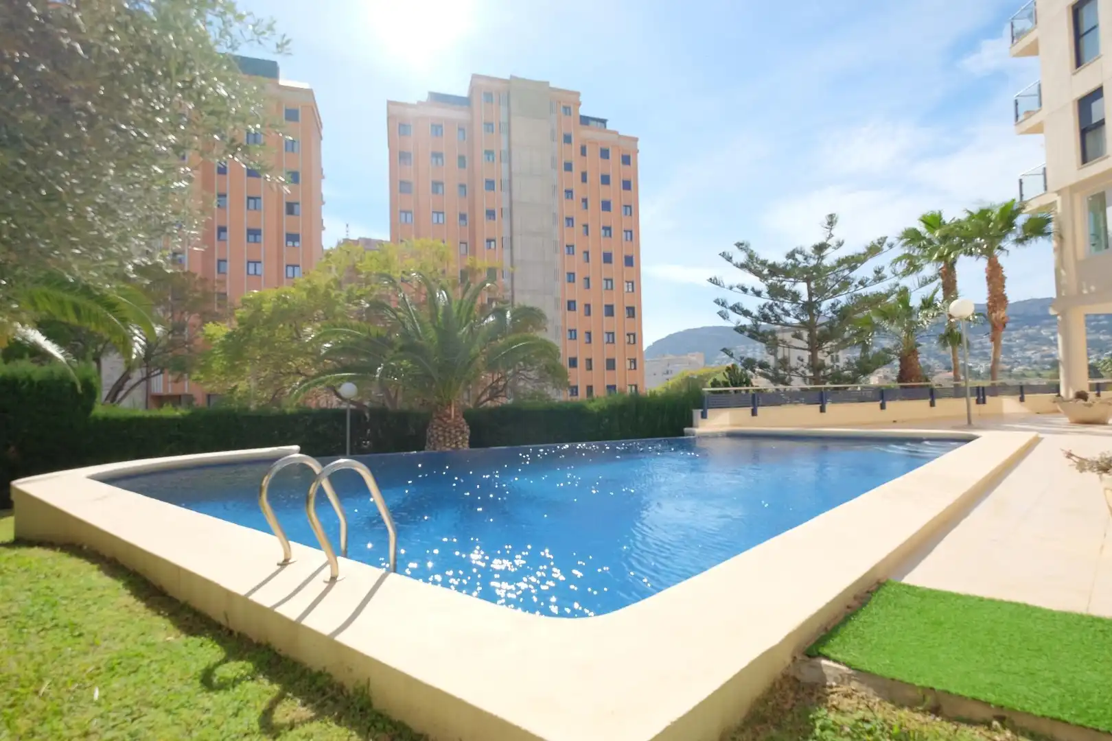 Swimming pool of Attic for sale in Calpe / Calp  with Air Conditioner, Heating and Private garden