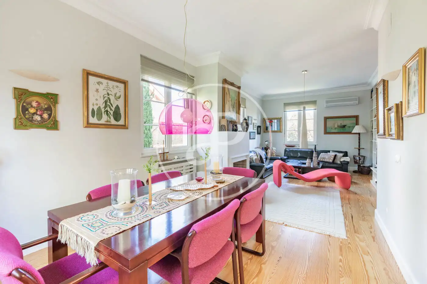 Dining room of Houses for sale in Madrid  with Air Conditioner, Heating and Private garden