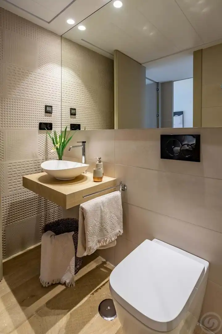 Badezimmer von Wohnung zum Verkauf in Algorfa mit Klimaanlage, Heizung und Terrasse
