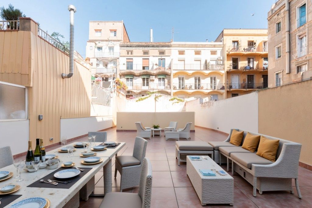 Terrassa de Apartament en venda en  Barcelona Capital amb Aire condicionat, Calefacció i Parquet