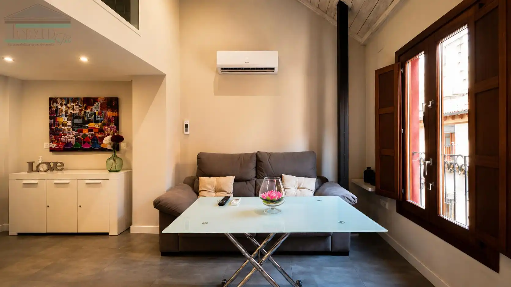Living room of Duplexes for rent in Granada  with Air Conditioner, Furnished and Washing machine