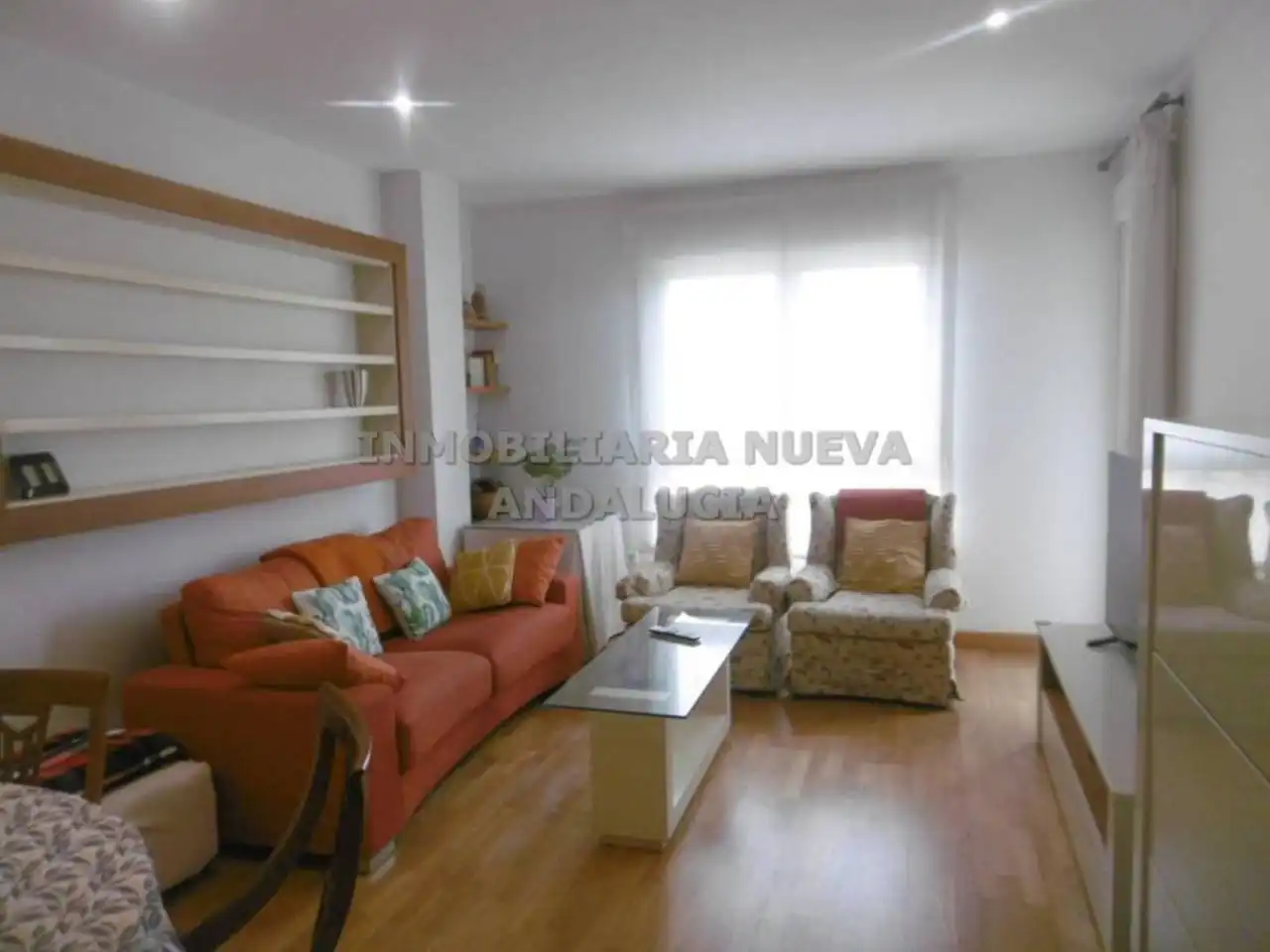 Sala de estar de Piso de alquiler en Almería con Aire acondicionado, Terraza y Amueblado