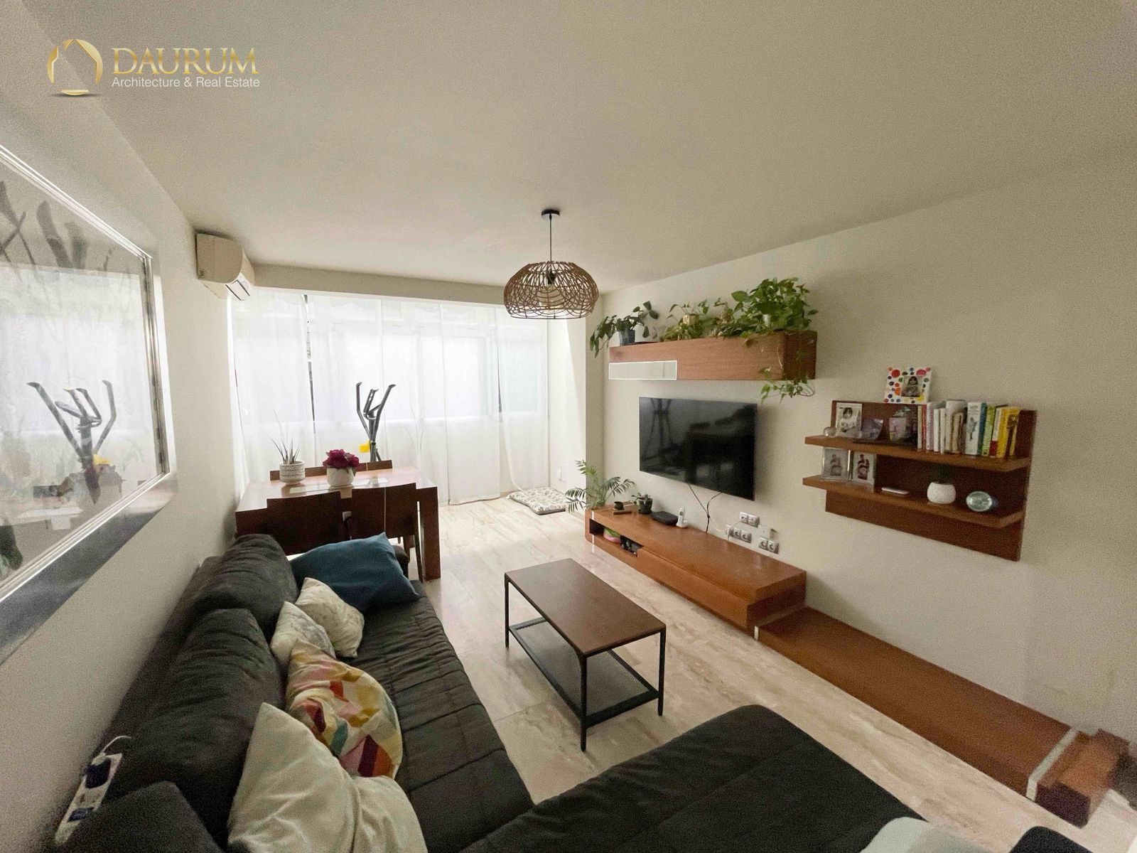 Sala d'estar de Pis en venda en Málaga Capital amb Aire condicionat i Moblat