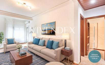 Living room of Flat for sale in  Barcelona Capital  with Air Conditioner, Heating and Balcony