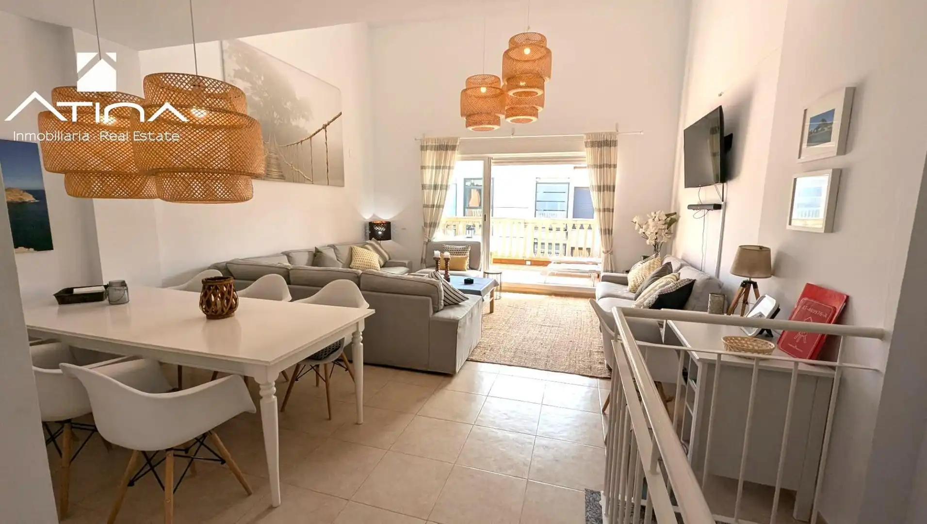 Sala d'estar de Dúplex en venda en Jávea / Xàbia amb Aire condicionat, Terrassa i Traster