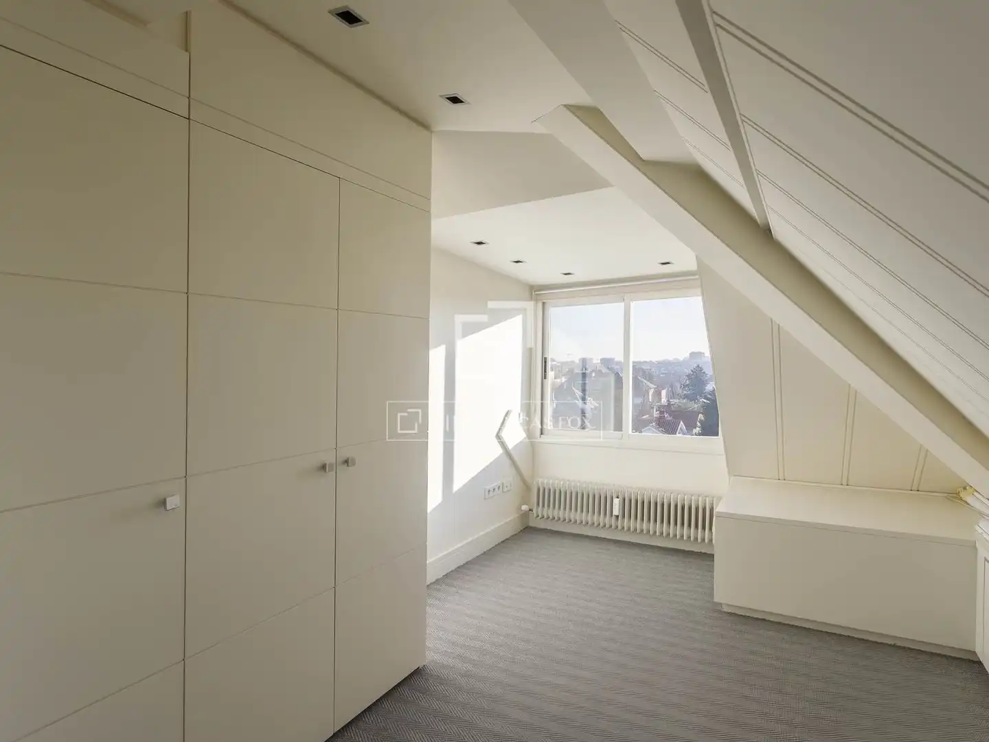 Bedroom of Attic for rent in Madrid  with Air Conditioner, Heating and Private garden