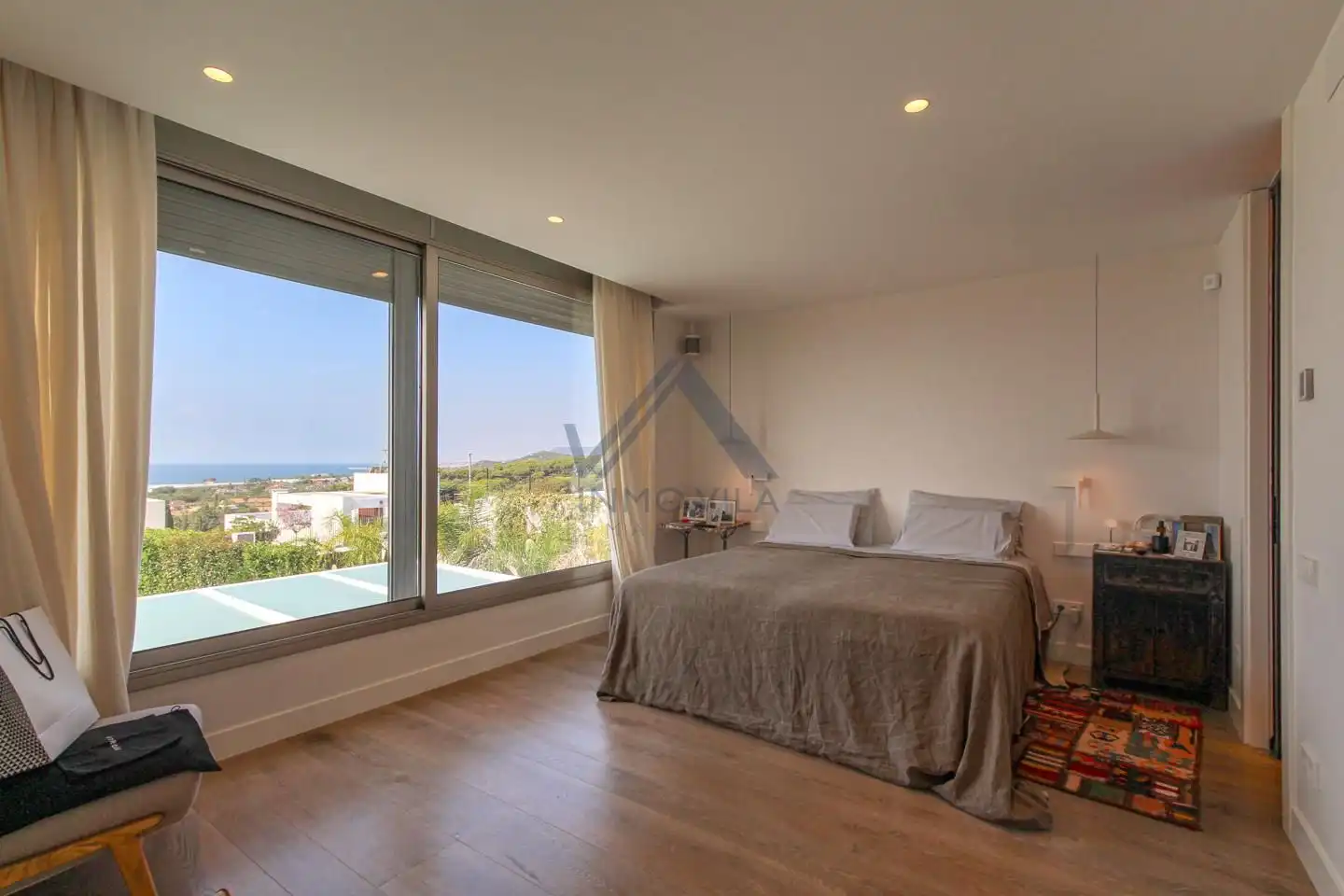 Schlafzimmer von Haus oder Chalet zum Verkauf in Sant Vicenç de Montalt mit Klimaanlage, Privatgarten und Terrasse