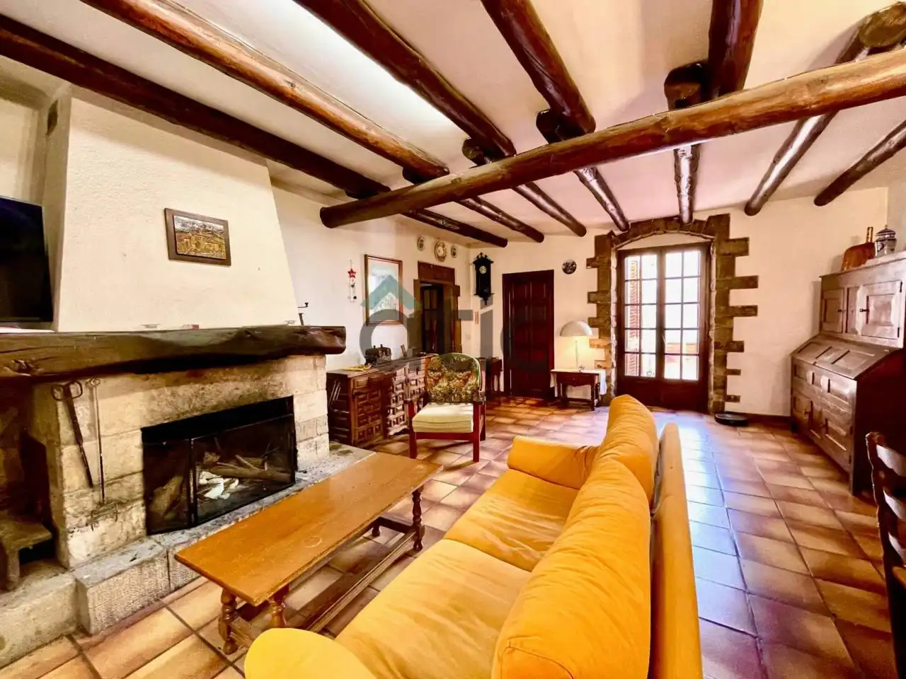 Sala de estar de Finca rústica en venta en Castellgalí con Calefacción y Jardín privado