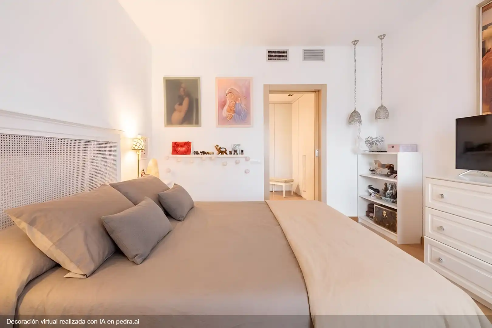 Bedroom of Flat for sale in Sant Cugat del Vallès  with Air Conditioner, Heating and Parquet flooring