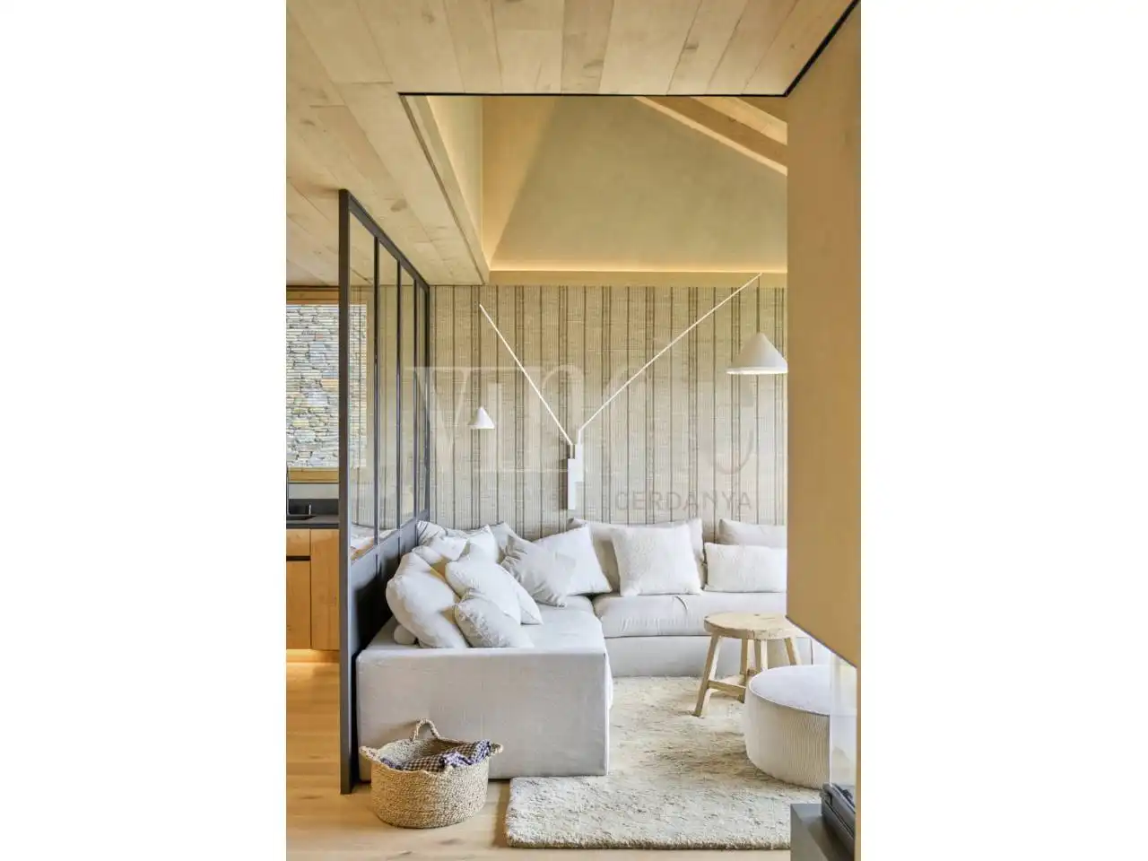 Sala de estar de Casa o chalet en venta en Ger con Aire acondicionado, Calefacción y Jardín privado