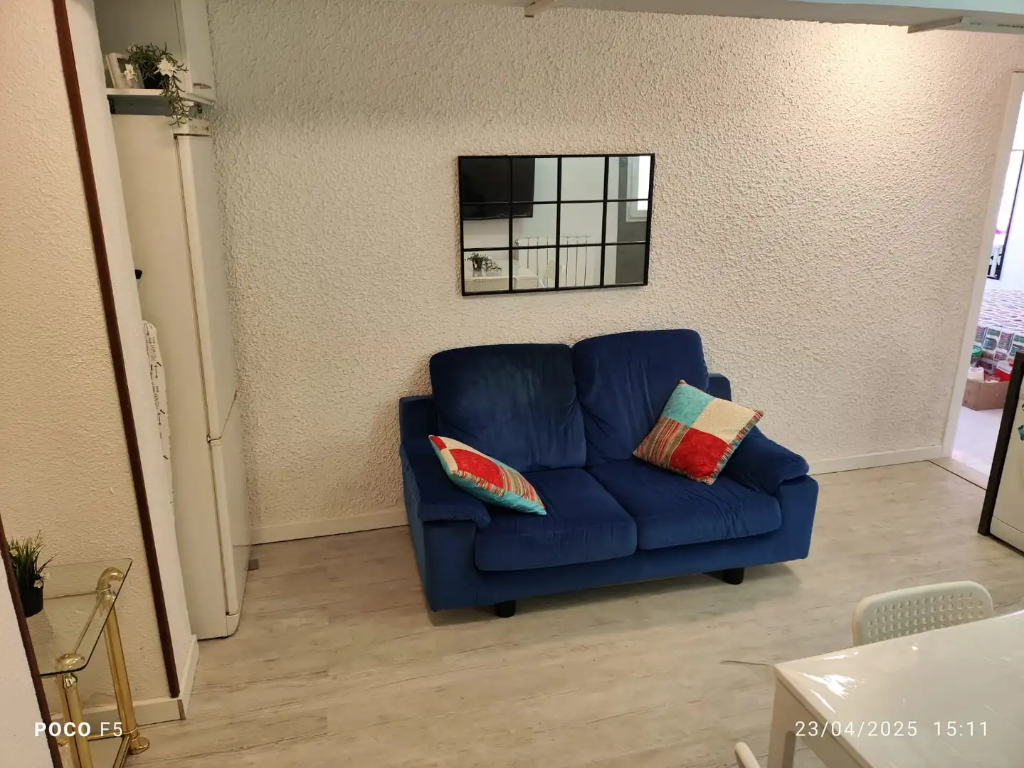 Living room of Flat for rent in Zaragoza  with Heating, Parquet flooring and Furnished