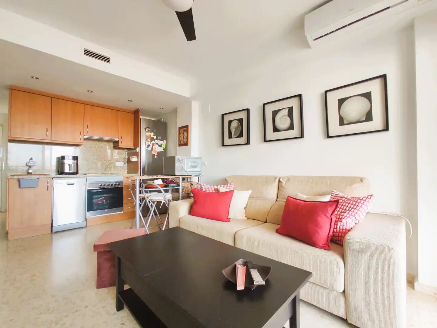 Living room of Apartments for sale in Sagunto / Sagunt  with Air Conditioner, Terrace and Furnished