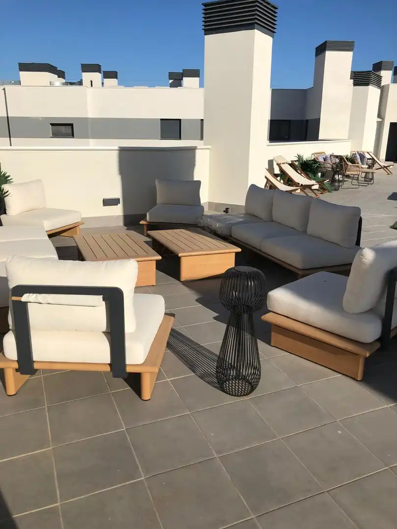 Terrace of Flat for rent in Mijas  with Air Conditioner, Heating and Private garden