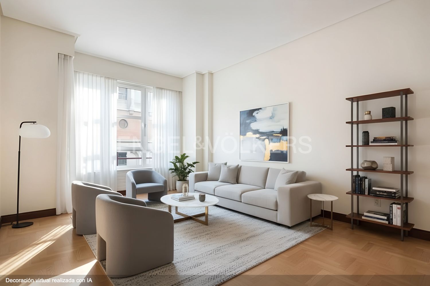 Sala d'estar de Apartament en venda en Bilbao  amb Calefacció, Parquet i Traster